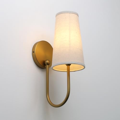 Set of 2 Linen Fabric Wall Sconces (2 Count)