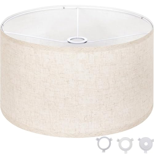 Linen Drum Lamp Shade