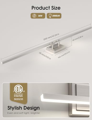 Modern Bathroom Vanity Light 48 inch