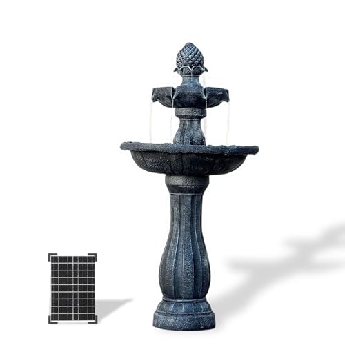 44" H Gray Fiberglass