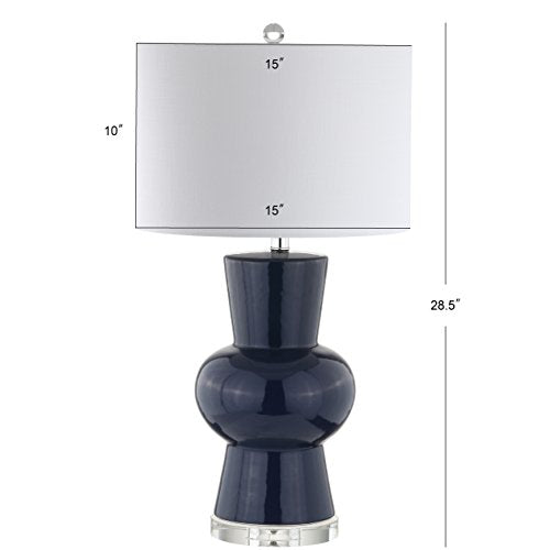 Julia Hourglass 28.5" Ceramic Bedside Table Lamp