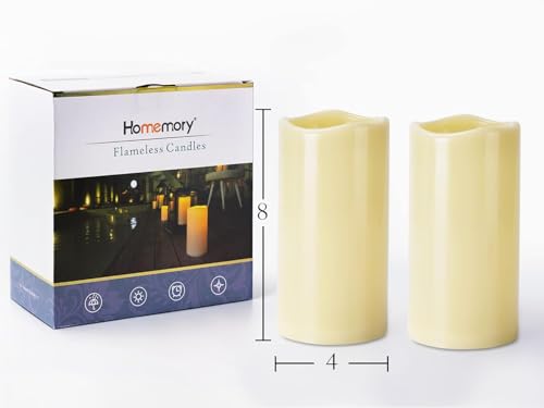 4" x 8" Waterproof Outdoor Flameless Candles (4 Count)