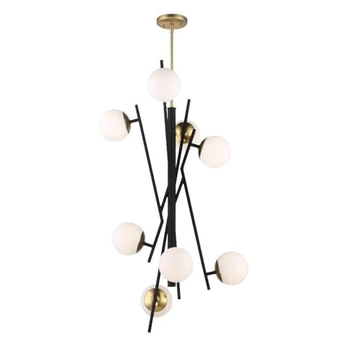 P359-618-L Alluria Pendant, 8-Light LED 48 Total Watts, Weathered Black