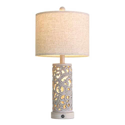 22'' Farmhouse Table Lamp for Living Room
