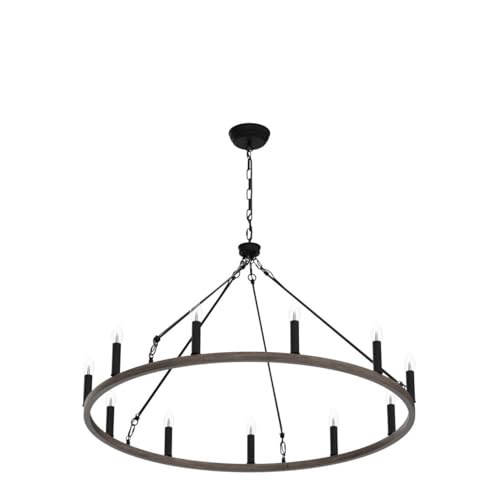 38" Wagon Wheel Chandelier