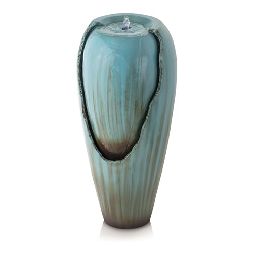 33" Tall Outdoor Antique Jar Water Fountain