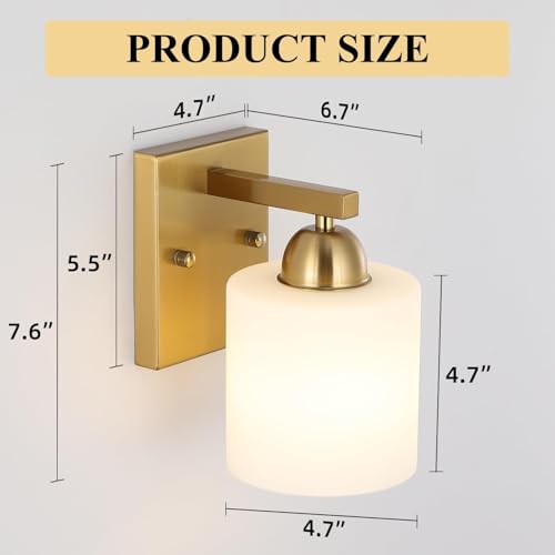 Gold Milk Glass Wall Sconces