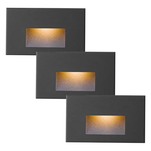 Outdoor Step Lights Indoor Stair Lights Dimmable 120V 4W 350LM (3 Count)