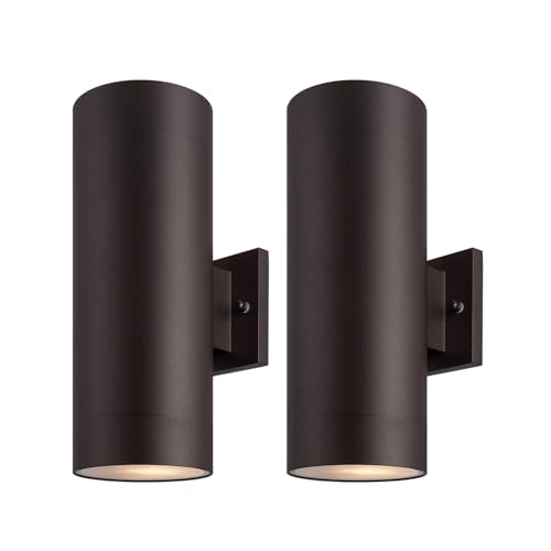 14" Modern Outdoor Porch Light 2 Lights (2 Count)