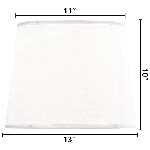 White Texture Lamp Shades for Table Lamp Set of 2 (2 Count)