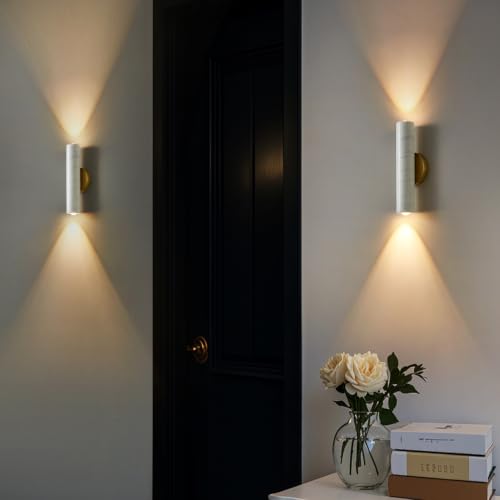 White Marble Wall Sconce