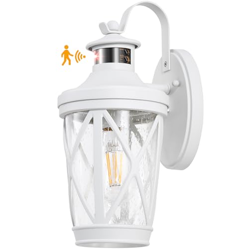 Front Porch Light with Motion Sensor (White / 1-Pack)