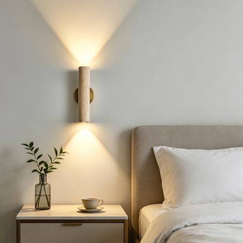 Natural Yellow Cave Stone Wall Sconce
