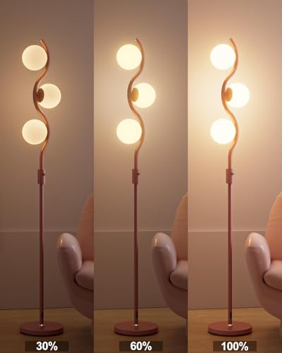 60IN Dimmable Pink Floor Lamp (3 Count)