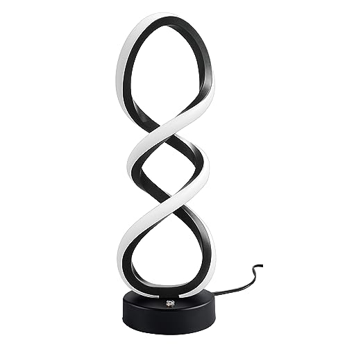 Modern Spiral LED RGB Table Lamp (2 Count)