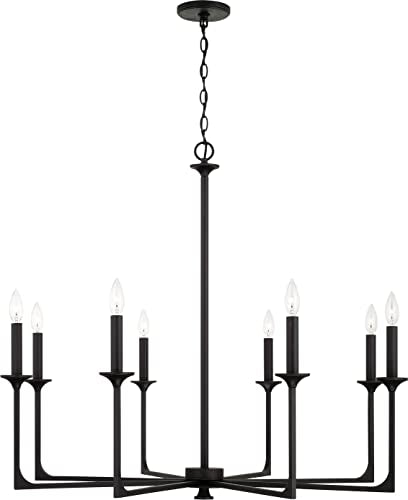 Capital Lighting 437381BI Clint Transitional Bold Metal Candle Chandelier