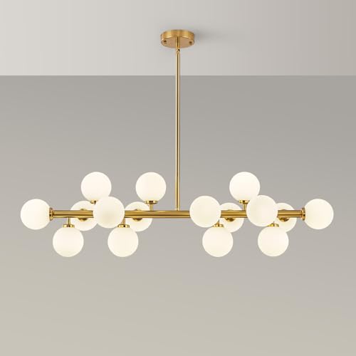 Glass Globe Sputnik Chandelier