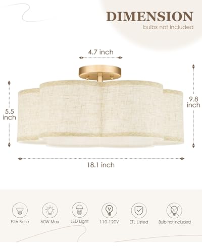 Semi Flush Mount Ceiling Lights