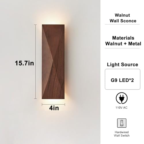 Walnut Wall Sconce