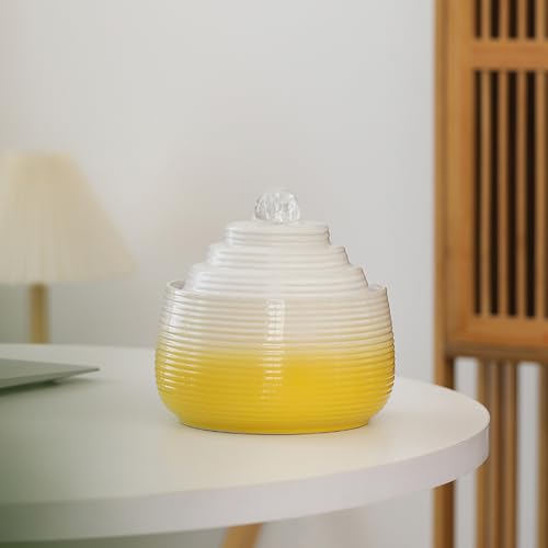 Indoor and Outdoor Fountain Water Feature Fall Ceramic Home Office Decoration mini Tabletop Desktop