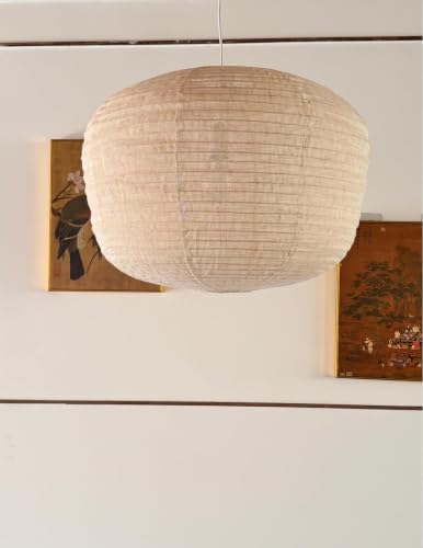 Large fabric lampshade Beige Hanging 20INCH Linen Pendant Lamp shade Can replace paper lanterns