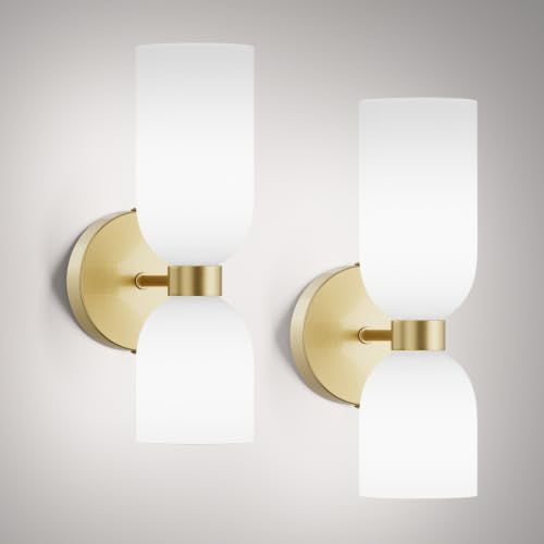 Gold Wall Sconces Set of Two (2 Count)