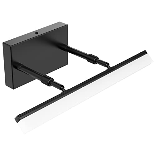 15.7 inch LED Vanity Lights Adjustable Bathroom Wall Light Fixtures Bathroom Lighting Fixture Over Mirror Black Modern Vanity Lighting 5500K
