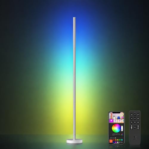 Smart RGBICW LED Corner Floor Lamp