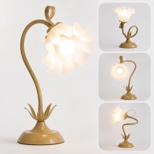 Flower Table Lamp Cute Desk Lamp for Bedroom Home Decor