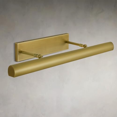 24" Brass Picture Light Hardwired