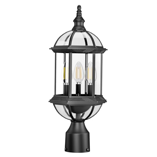 3 Light Lantern Post Lights Outdoor Lamp Post Light Fixture
