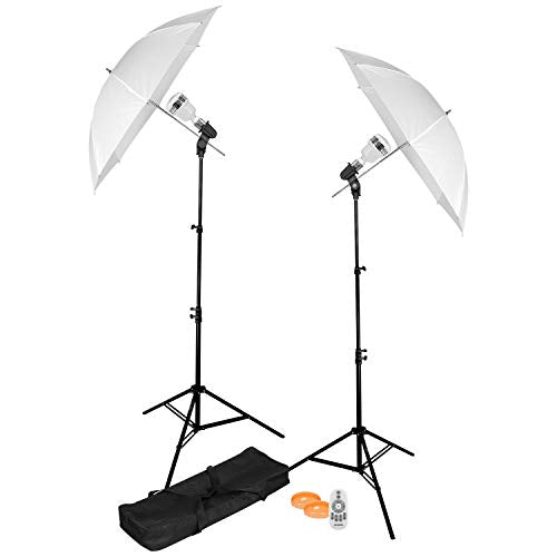 uLite LED 2 Light Umbrella Continuous Lighting Kit