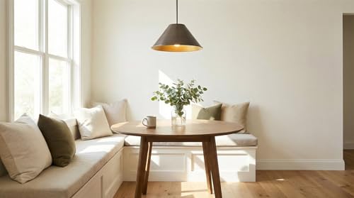 14" Large Industrial Metal Pendant Light Shade Covers (3 Count)