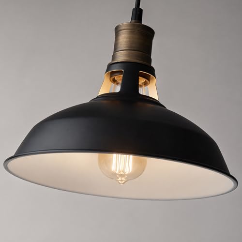 Farmhouse Barn Pendant Light Black 1