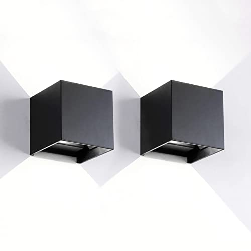 2 Pack LED 20W Outdoor Sconce Wall Lights Interior (2 Count)