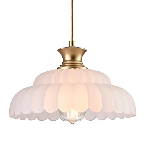 Vintage Frosted Glass Pendant Lights Kitchen Island Lighting