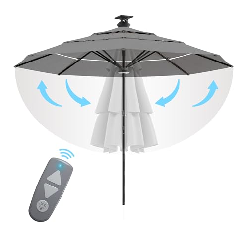 Height 2 Series 11t Motorized Patio Umbrella with Remote