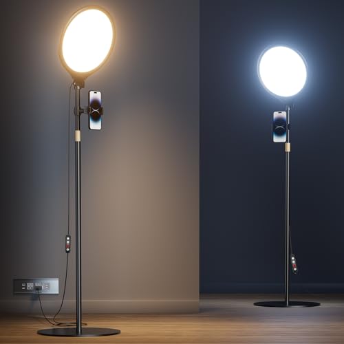 10.5" Ring Light with Stand and Phone Holder