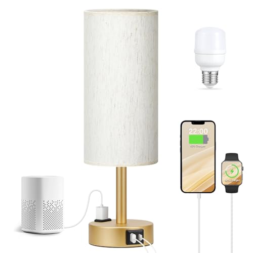 Gold Bedside Lamp for Bedroom