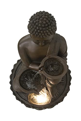 Large Buddha Fountain with Warm White LED