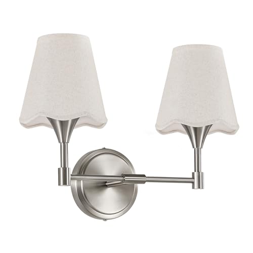 Brushed Nickel Bathroom Light Fixtures (Brushed Nickel / 2 LIGHT)