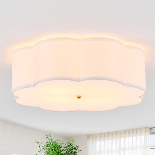 21.7" Large Gold Semi Flush Mount Ceiling Light