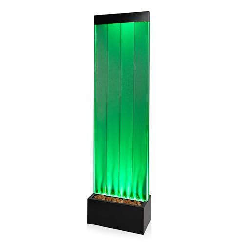 72" Tall Indoor Floor Bubble Wall Fountain with Remote and Color