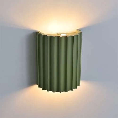 Modern LED Wall Sconce Minimalist Resin Wall Light Nordic Style Half