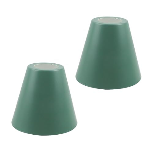 2PCS Green Barrel Metal Lampshade (2 Count)