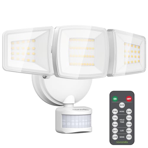 Outdoor LED Flood Lights D2D Security Lights Motion Sensor Remote 45W 5000K