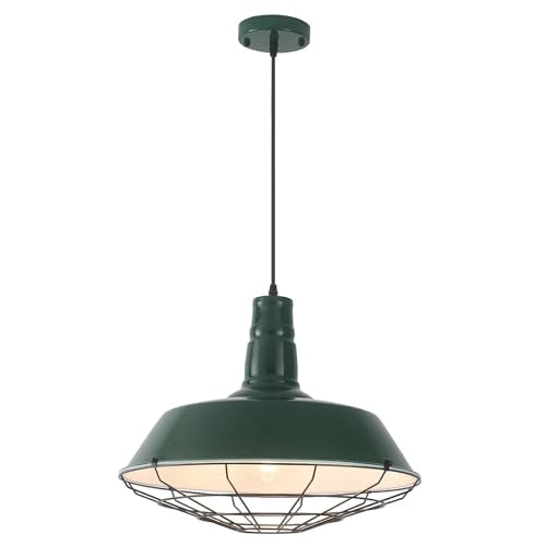 Green Farmhouse Pendant Lights Kitchen Island 1 Pack