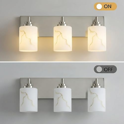 3 Light Bathroom Light Fixture