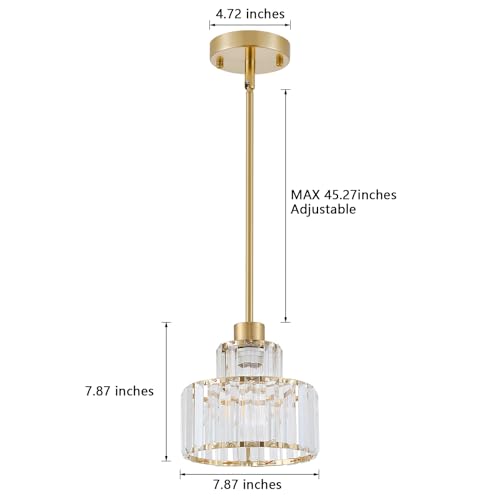 Gold Pendant Lights Kitchen Island 2 Pack