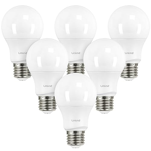 A19 LED Light Bulbs Dimmable (6 Count)